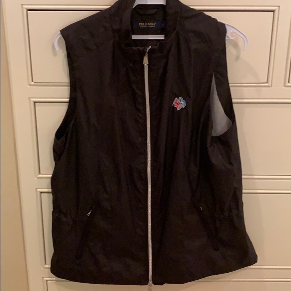 Ladies polo golf vest size large